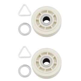 279640 Exact Fit for WHIRLPOOL DRYER IDLER ROLLER KIT REPLACEMENT (2)
