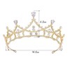 YOVEKAT Princess Crown Head Tiara Wedding Princess Princess Tiara (Silver)