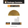 JIASENBAO 5 Pack Antique Brass Cabinet Pulls 3" Hole Center