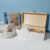 Creative Deco White Wooden Chest with Lid and Lock |