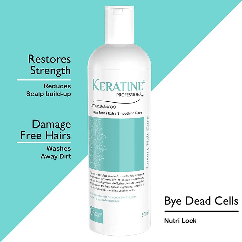 Keratine Professional Smoothing Sulphate Free Shampoo+Mask+S