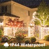 2 Pack 77FT Solar String Lights Outdoor, 200 LED Solar