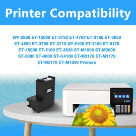 LCL T04D1 T04D100 Ink Maintenance Box Compatible with WF-2860 ET-15000 ET-3750 ET-4760 ET-3760 ET-3850 ET-4850 ET-3700 ET-3710 XP-5100 ET-5150 ET-15000 ET-3830 ST-3000 ET-M2170 (1-Pack)