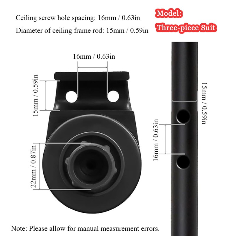 TopHomer Canopy Accessories, Garden Swing Plastic Fittings for Canopy and