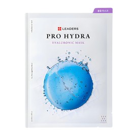 LEADERS Pro Hydra Hyaluronic Mask – Hydration Mask for Dry & Rough Skin | Supports Moisture Barrier & Retention | High-Moisture Easy Peel Pouch - 10 Sheets