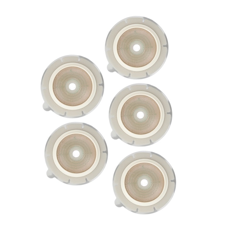 5pcs Stomahesive Flexible Skin Barrier 2 Pieces Clear Scale Hydrocolloid