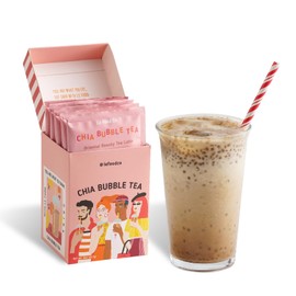 Le Foöd 8 Packs Chia Bubble Milk Tea Powder Mix Kit Clean Label Drink Healthy Instant Bubble Tea Alternative Choice for Bubble Pearl Taiwanese Tea Instant Bubble Alternative Oriental Beauty Tea