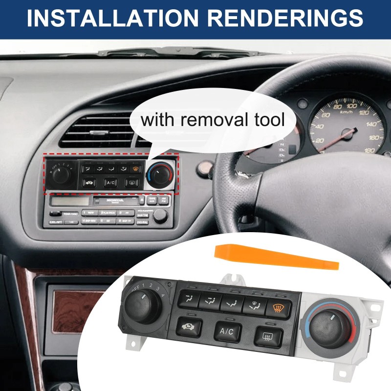 Eseller A/C Heater Climate Control Module For 98-00 Honda Accord