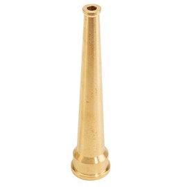 FireHoseDirect Brass Smooth Bore Garden Hose Nozzle (GHT)