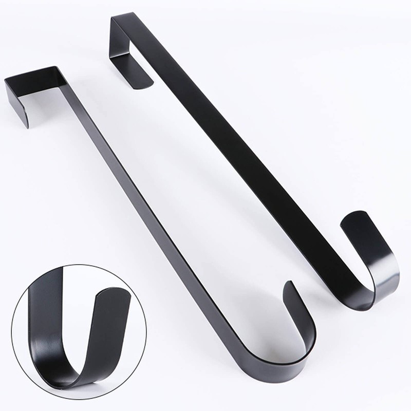 Christmas Wreath Hook, Wreath Hanger, Entryway, S-Shaped Hook, Black, New