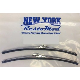 nyrm Stainless Steel Wiper Arm Blades with DIMPLES Correct Reproduction A MUST! PAIR