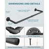 OROPY Industrial Pipe Clothes Rack Wall Mounted Set of 2,