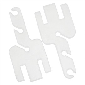 Dsjnf Removable Yarn Tensioner Adapters Knitting Machine Tensioner Accessories Knitting Machine Replacement Tensioners Transparent Tension Rods for Knitting Machines 2pcs