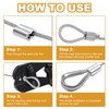 Yinpecly 100pcs 1/8" Wire Rope Aluminum Crimping Loop Sleeves and