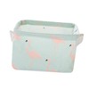 LABRIMP Flamingo Fabric Storage Bins with Handles Foldable Organizer for