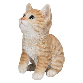 Uvia H19167-1 Look Up Tea Tiger, 5.1 x 3.5 x 6.3 inches (13 x 9 x 16 cm), Doll, Figurine, Figurine, Animal, Garden, Decorative, Realistic, Cute, Cat
