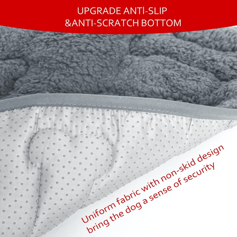 Dog Bed Crate Mat(42" X 28") 2 Pack, Soft Plush