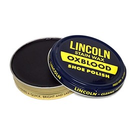 Lincoln Shoe Wax Polish 3 Fl Oz (Red-Oxblood)