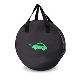 MCEVKELN Electric Vehicle Charging Cable Organizer Bag - Heavy Duty Water Resistant Nylon Storage Bag for Jumper Cables, EV Extension Cords, Adapters, RV Sewer Pipe, Tools, Camper and Garden Hoses