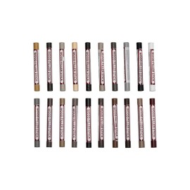Wood Filler Sticks,20 Colors Wood Furniture Repair Kit, Scuffs, Cracks, Stains and Holes,Furniture Touch Up Markers for Touch Up Furniture, Floors, Cabinets, Tables, and Doors (Common Series)
