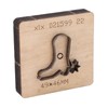 Leather Punching Die Shoe Shaped Alloy Steel Blade Birch Base