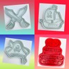 Set of 3 Pirate Themed Cookie Cutters