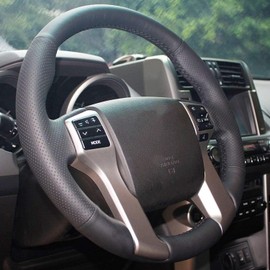 Loncky Custom Steering Wheel Cover for Toyota Tacoma 2012-2023 / Tundra 2014-2021/ 4Runner 2010-2012 2013 2014 2015 2016 2017 2018 2019 2020 2021 2022 2023 2024/ Sequoia 2014-2022 Accessories