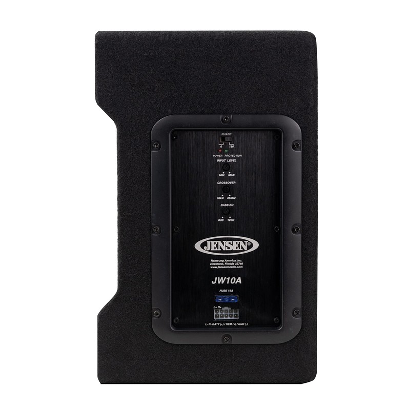 Jensen JW10A 10" Subwoofer in Multi-Mounting Vented Enlosure with Built-in