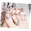 FOMIYES Pcs Set Natural Fake Toenails Tips Full Cover Artificial