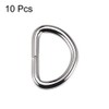 sourcing map 10pcs Metal D Ring 1"(25mm) D-Rings Buckle for