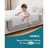 HOMEAL Bed Rail for Toddlers, 59in Swing Down Baby Bed