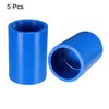 uxcell 25mm Straight PVC Pipe Fitting Coupling Adapter Connector Blue