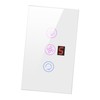 Tuya WiFi Intelligent Touched Screen Fan Light Switch Speed Adjustable