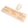 USB Keyboard Mouse 2.4G Wireless 68 Keys Low Consumption Retro
