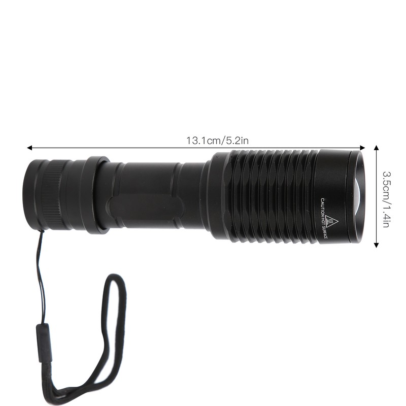 Aluminium Alloy Night Viewing Zoom Torch IPX6 Waterproof Hunting Flashlight