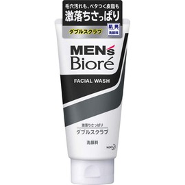 Set of 3 Men's Biore Double Scrub Face Wash, 4.6 oz (130 g)