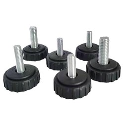 10Pcs Black M4 Thumb Screws, M4 X 10mm Screws, Monitor Mount Screws Knurled Thumbscrews with Carbon Steel Thread, Mechanical Door Fastening Elements, Clamping Screws with Round Head, Round Screws