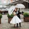 Sunnymove 2 Clear Wedding Umbrellas, Large Bubble Wedding Umbrella for