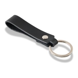 Kanpari Genuine Leather Key Chain, Key Ring, Key Charm, Key Clip, Belt, Cowhide Leather, Stylish, Men's, Women's, Strap Type, Belt Loop, For Car, Motorcycle, Bicycle, Keys, Black