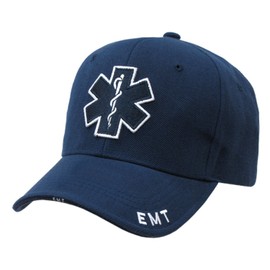 EMT CROSS STAR OF LIFE BLUE MEDICAL TECHNICIAN UNIFORM HAT CAP HATS