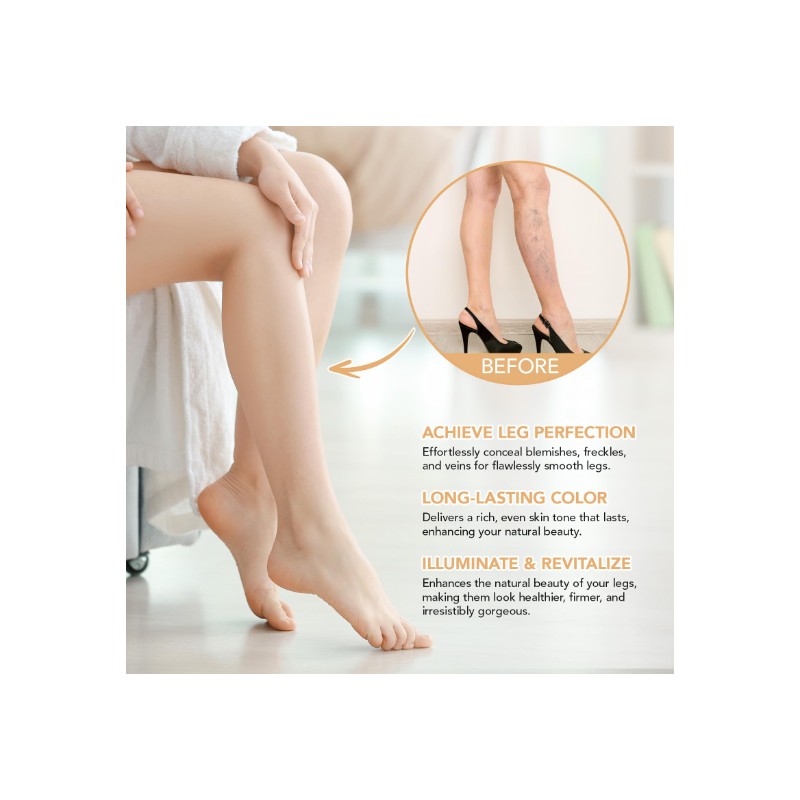 Leg Makeup Waterproof No Transfer,Flawless Looking Leg and Body Scar