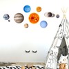 Luminous Solar System Themed Glowing Wall Sticker Home Decor for