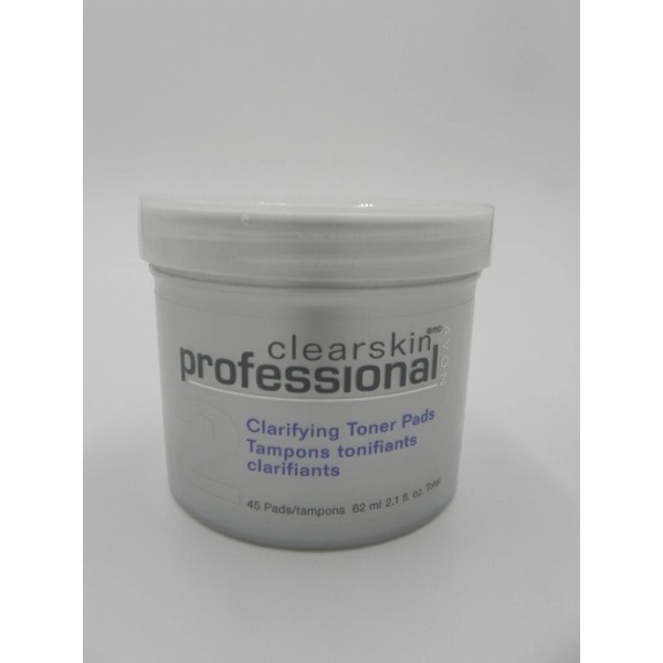 Avon Clearskin Professional Clarifying Toner Pads, 45 pads, New, Sealed