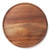Round Wood Tray, Acacia Wooden Serving Tray, Decorative Tray for