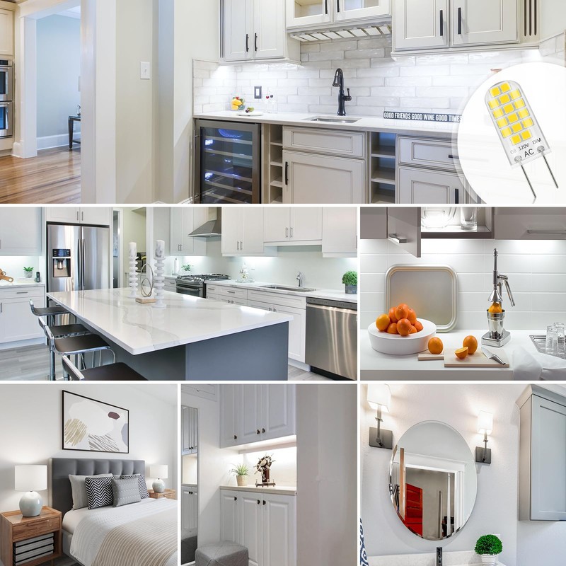 DiCUNO G8 LED Bulb Dimmable, 2W (20W Equivalent), Daylight White