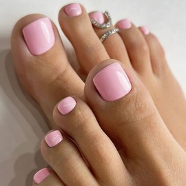 toe false nails (Pink)