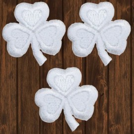 Paddys Patches Shamrock Embroidered Patch — 3-Pack — Iron On