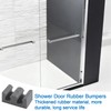 INCREWAY 4PCS Framed Sliding Silicone Door Bumpers Suitable for All