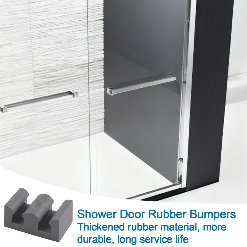 INCREWAY 4PCS Framed Sliding Silicone Door Bumpers Suitable for All