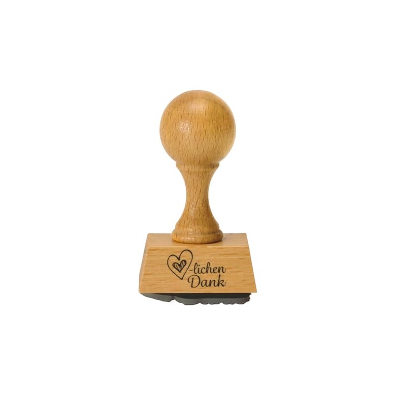 trendaffe Herzlichen Dank Wooden Stamp Office Stamp